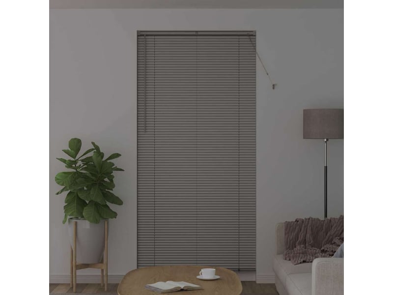 Store vénitien, store de fenêtre argenté 220 x 100 cm 25 mm aluminium cf47585 - Conforama C