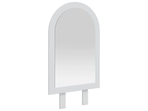 Miroir rectangulaire à fixer coloris blanc <strong></strong> <strong></strong> - 43 cm x 77 cm