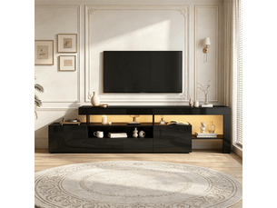 Meuble tv coloris noir  <strong></strong>  <strong></strong>
