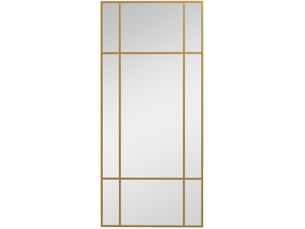 Miroir rectangulaire à fixer coloris doré <strong>MIVRAY </strong> <strong></strong> - 110 cm x 50 cm