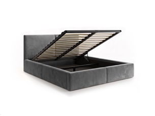 Lit coffre 120x200cm   Hilton Interbeds coloris gris