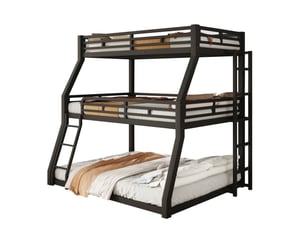 Lit superposé 90x200 cm <strong>MODENUIT </strong>  <strong></strong> coloris noir