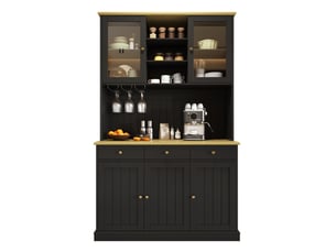 Buffet 2 porte(s) 3 tiroir(s) VIVRYN - 120 cm coloris noir