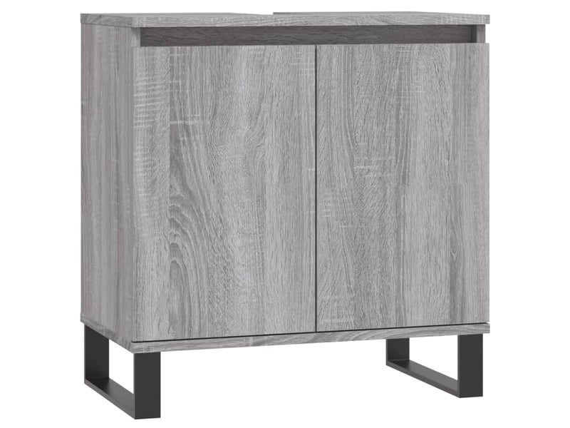  Ensemble d'armoires de salle de bain 3 pcs sonoma gris cf63015  - Conforama C
