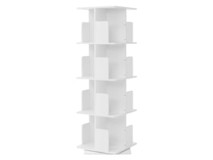 Bibliotheque coloris blanc 4 étagère(s) <strong>ML-DESIGN</strong> <strong></strong> - 40 cm x 124.5 cm