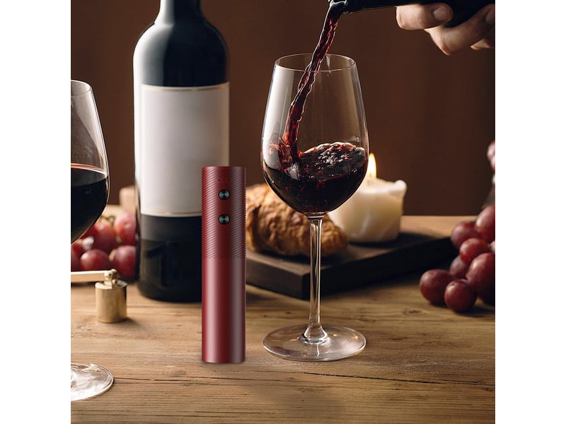 Tire-bouchon électrique, ouvre-bouteille de vin électrique - ouvre-bouteille automatique de tire-bouchon de vin ouvre-bouteille de vin facile - Conforama B