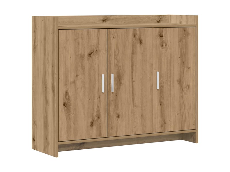 Buffet - bahut - meuble de rangement chêne artisanal 98,5 x 33 x 80 cm bois d'ingénierie - Conforama A