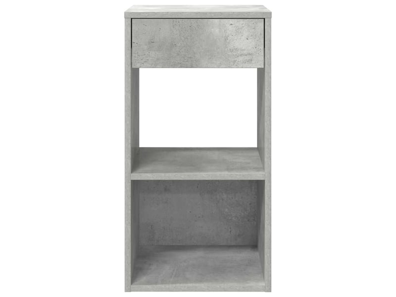  Lot de 2 tables de chevet - cabinet de chevet - table de nuit avec tiroir gris béton 35x34x66,5 cm  - Conforama C