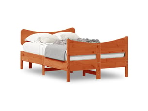 Lit 2 places 120x190cm    coloris marron