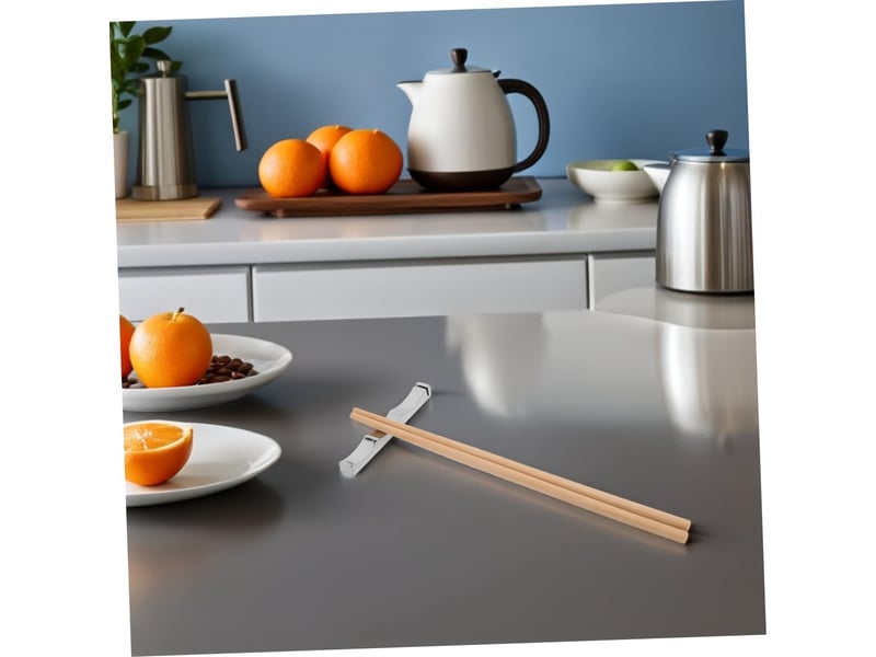  2 pcs repose-baguettes en acier inoxydable: support antiadhésif pour ustensiles de table – idéal pour les restaurants et les réunions de famille  - Conforama D