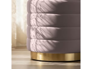 Pouf / repose pied AKORD LUNA rose