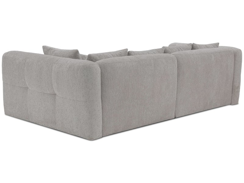  Canapé d'angle beige fixe 4 places  - Conforama D