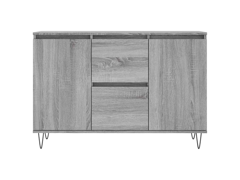  Buffet - bahut - meuble de rangement sonoma gris 101,5x35x70 cm bois d'ingénierie  - Conforama E