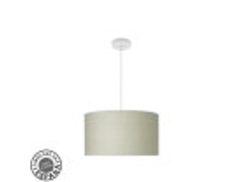  Suspension fabrilamp moda blanc canisse blanc 2 x e27 ø 40 cm 212494051 - Conforama B