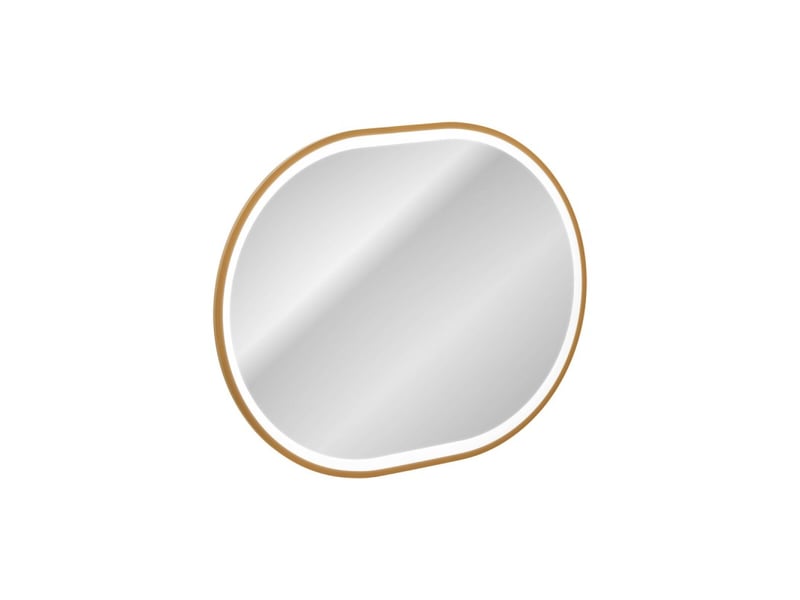  Miroir salle de bain led doré ovale 90x70 cm design  - Conforama E