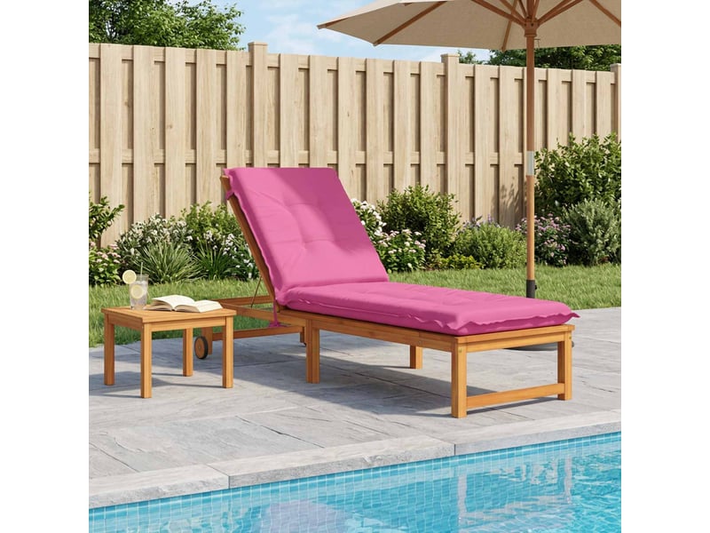  Coussin de transat, coussin pour bain de soleil gemert 100 % polyester rose 190 x 50 x 9 cm cf56180  - Conforama B