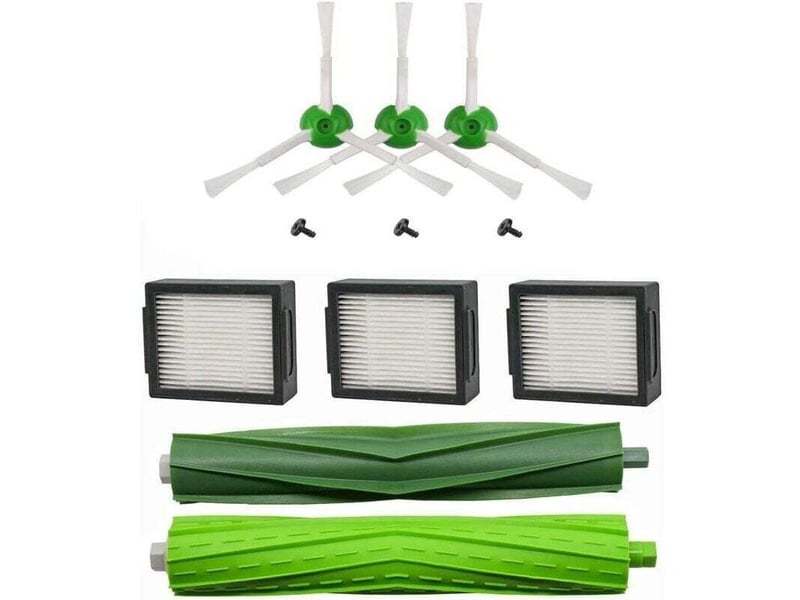  Kit de pièces de rechange compatible avec roomba i7 i7+ e5 e6 e7 - pack de brosses latérales, rouleaux et filtres hepa  - Conforama E