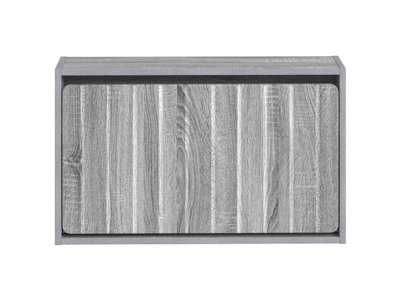  Meuble à chaussures mural, armoire à chaussures zwolle 71x17x43 cm sonoma gris  - Conforama D