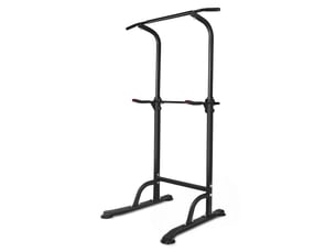 Tour de musculation multifonction réglable 99,82 x 78,74 x 210,06 cm noire en fer, entraînement intérieur