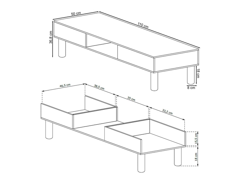 Selsey sanden - table basse - 110 cm - chêne bookmatch Sanden - Conforama E
