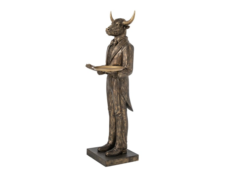  Statue taureau serveur théa 194cm marron  - Conforama B