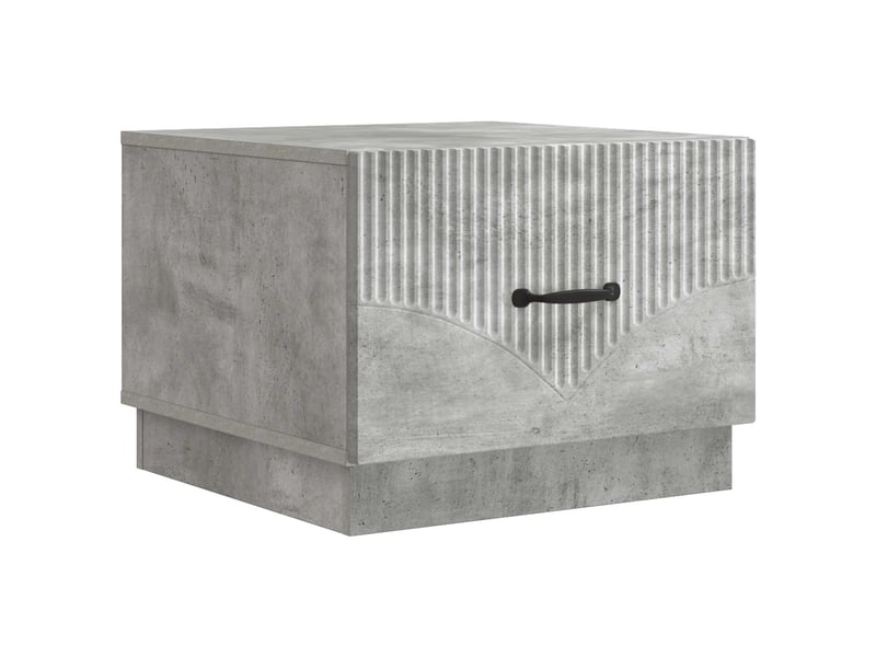  Table basse - table de salon - table à thé gris béton 49 x 50 x 37 cm bois d'ingénierie  - Conforama A