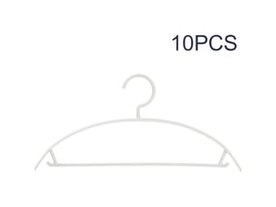 Lot de 10 cintres antidérapants et peu encombrants pour manteaux et pantalons.
