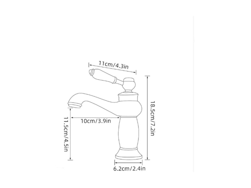  Robinet salle bain mitigeur lavabo poignée unique robinet lavabo salle de bain mitigeur lavabo retro, noir laiton B309027JJZJ - Conforama B