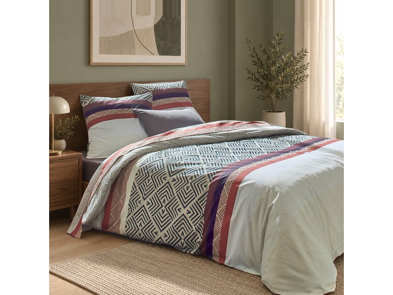  Parure de lit 220x240 cm coton raysme PD25779 - Conforama B
