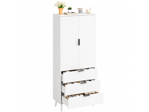 Buffet 2 porte(s) 3 tiroir(s) <strong></strong> <strong>Morn Vibe</strong> - 75 cm coloris blanc