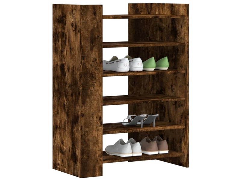 Meuble à chaussure | armoire à chaussures chêne fumé 74,5x37,5x100 cm  - Conforama C