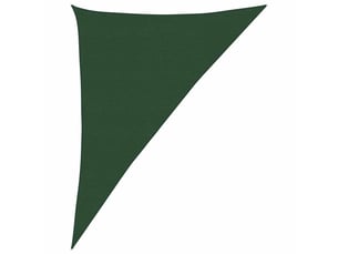 Voile d'ombrage - voile d'ombre - voile parasol 160 gm² vert foncé 4x5x6,8 m pehd