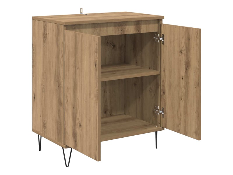 Buffet - bahut - meuble de rangement chêne artisanal 60 x 35 x 70 cm bois d'ingénierie - Conforama E