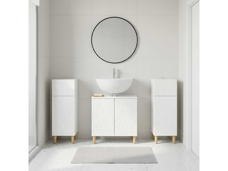 Ensemble de meuble de salle de bain 3 pièces delft cf63371 - Conforama B