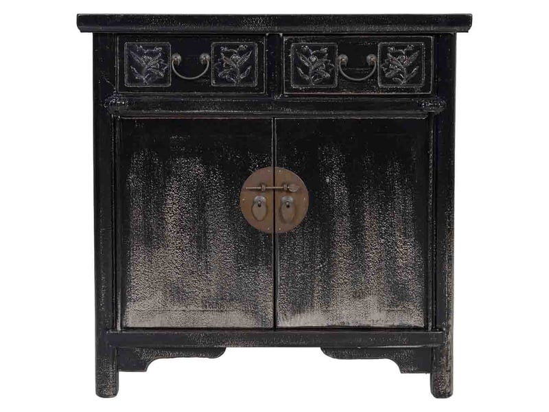  Buffet en bois noir 80x40x80 cm h  - Conforama B