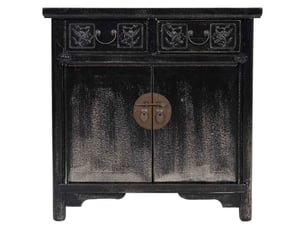 Buffet en bois noir 80x40x80 cm h