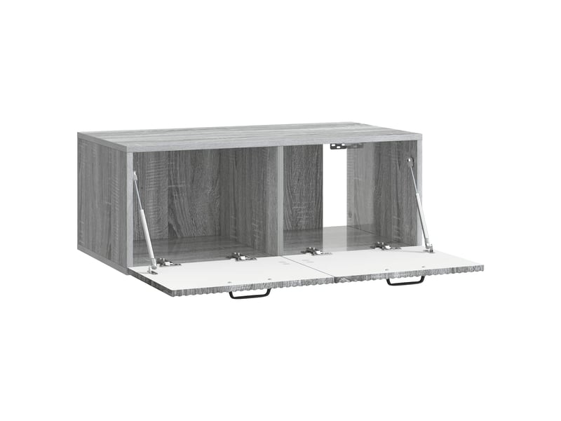  Meuble tv - banc tv - meuble de rangement mural sonoma gris 78,5 x 41 x 30 cm bois d'ingénierie  - Conforama E