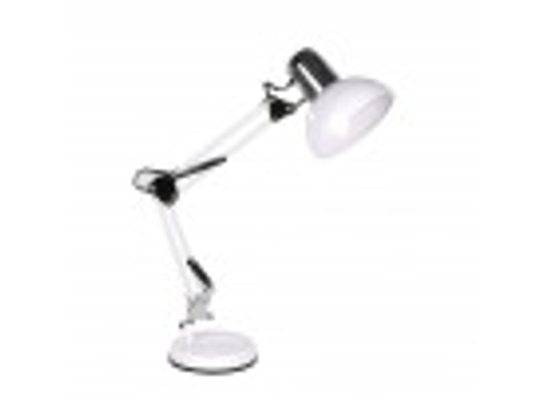  Lampe de bureau fabrilamp rutilo blancchromé 1 x e27 articulée 57x39x15 cm 140371057 - Conforama B