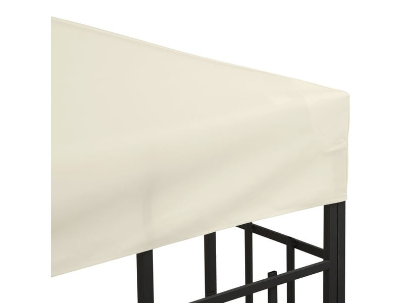  Toit double de rechange pour pavillon métallique 3x3 m – blanc crème – polyester 180 gm² avec 8 attaches  - Conforama E