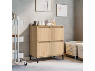 Buffet cuisine, meuble de rangement, commode chêne sonoma 60x35x70 cm bois d'ingénierie shl6909