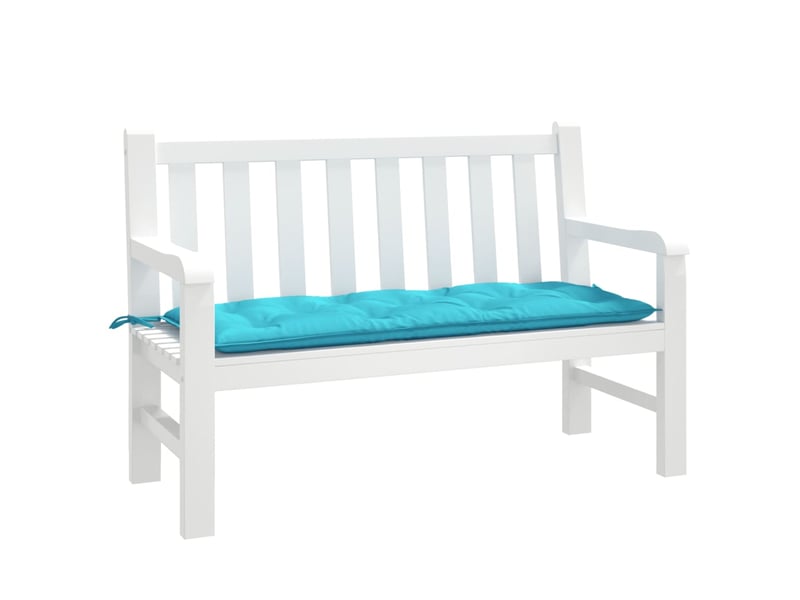  Coussin de banc de jardin, coussin d'assise turquoise 120x50x7 cm tissu cf52842  - Conforama C