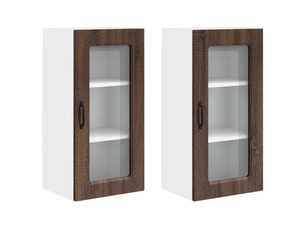 Meuble mural de cuisine | armoire de cuisine 2 pcs chêne brun shl9868