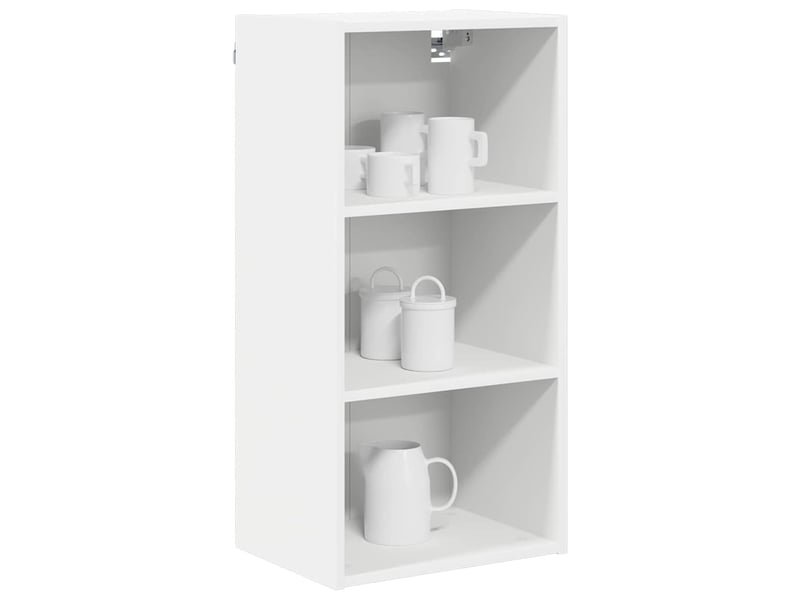 Meuble de rangement cuisine, armoire suspendue blanc 40x29,5x80cm bois d'ingénierie - Conforama C