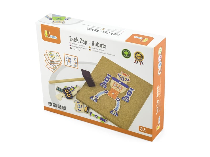  Jeu de clous viga 50335 - tableau en liège, robots 6934510503352 - Conforama C