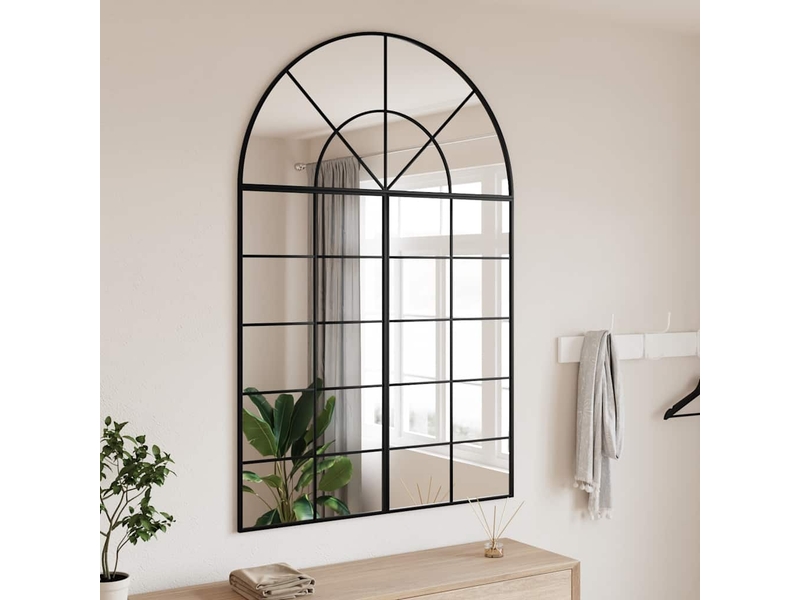  Miroir mural noir 100x150 cm arche fer cf62845  - Conforama B
