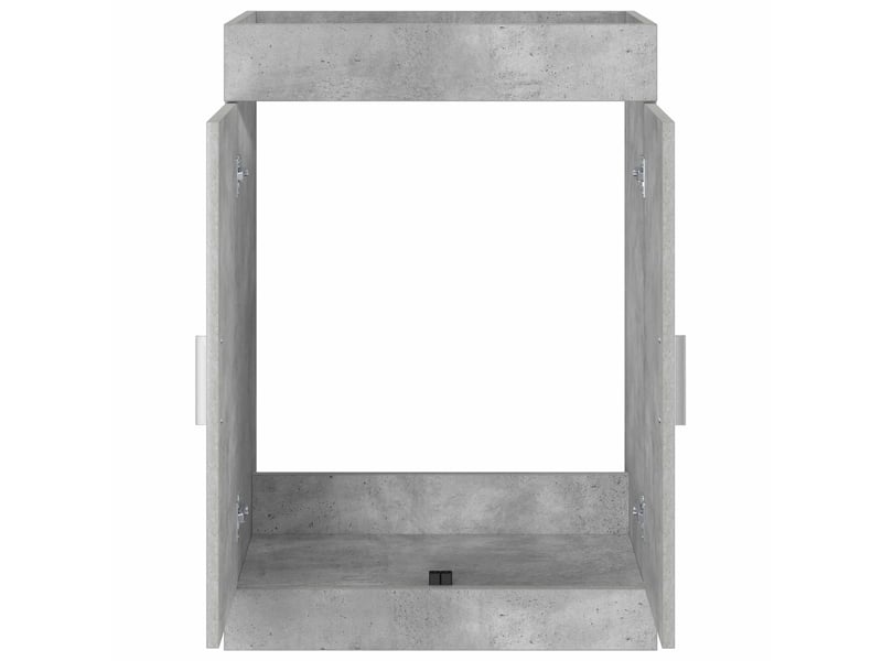  Meuble sous lavabo de salle de bain, commode gris béton shl5105  - Conforama D