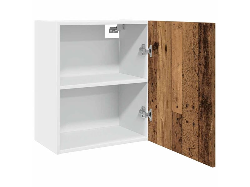  Meuble de rangement cuisine, armoire suspendue bois ancien 50x31x60cm bois d'ingénierie  - Conforama E