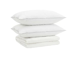 Ensemble de couette 90 % en duvet d’oie fulda 3 pcs - duvet 140 x 220 cm