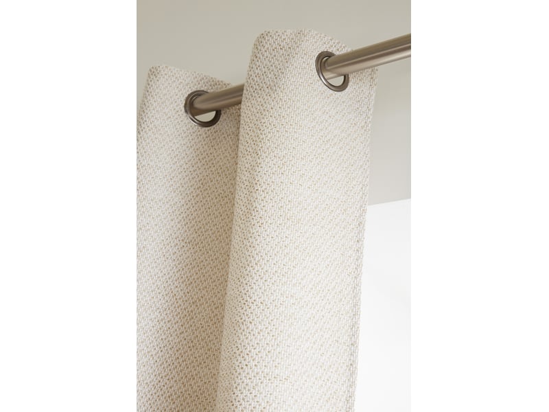  Rideau atlas sable 140 x 240 cm jacquard fils teints 8 œillets 460 gm² 15682 - Conforama E