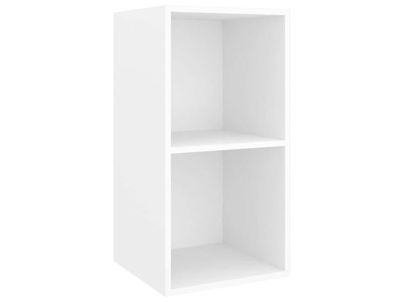  Lot de 4 meuble tv mural, meuble tv suspendu blanc bois d'ingénierie shl27439  - Conforama D